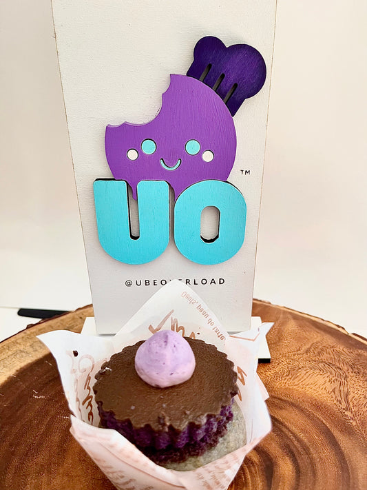 Ube Leche Flan Cupcakes